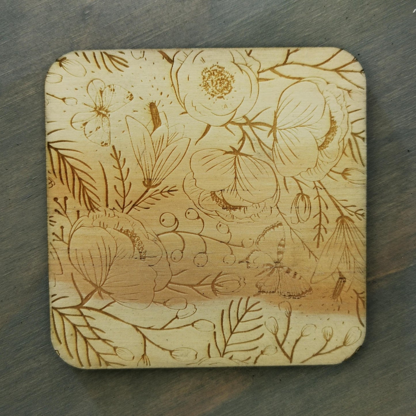 Floral Square Coasters