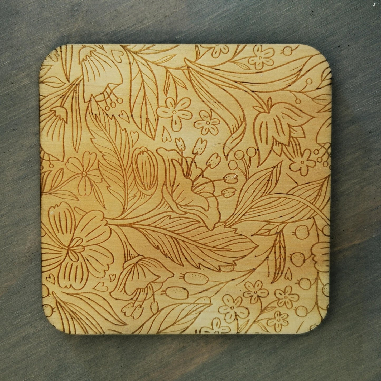 Floral Square Coasters