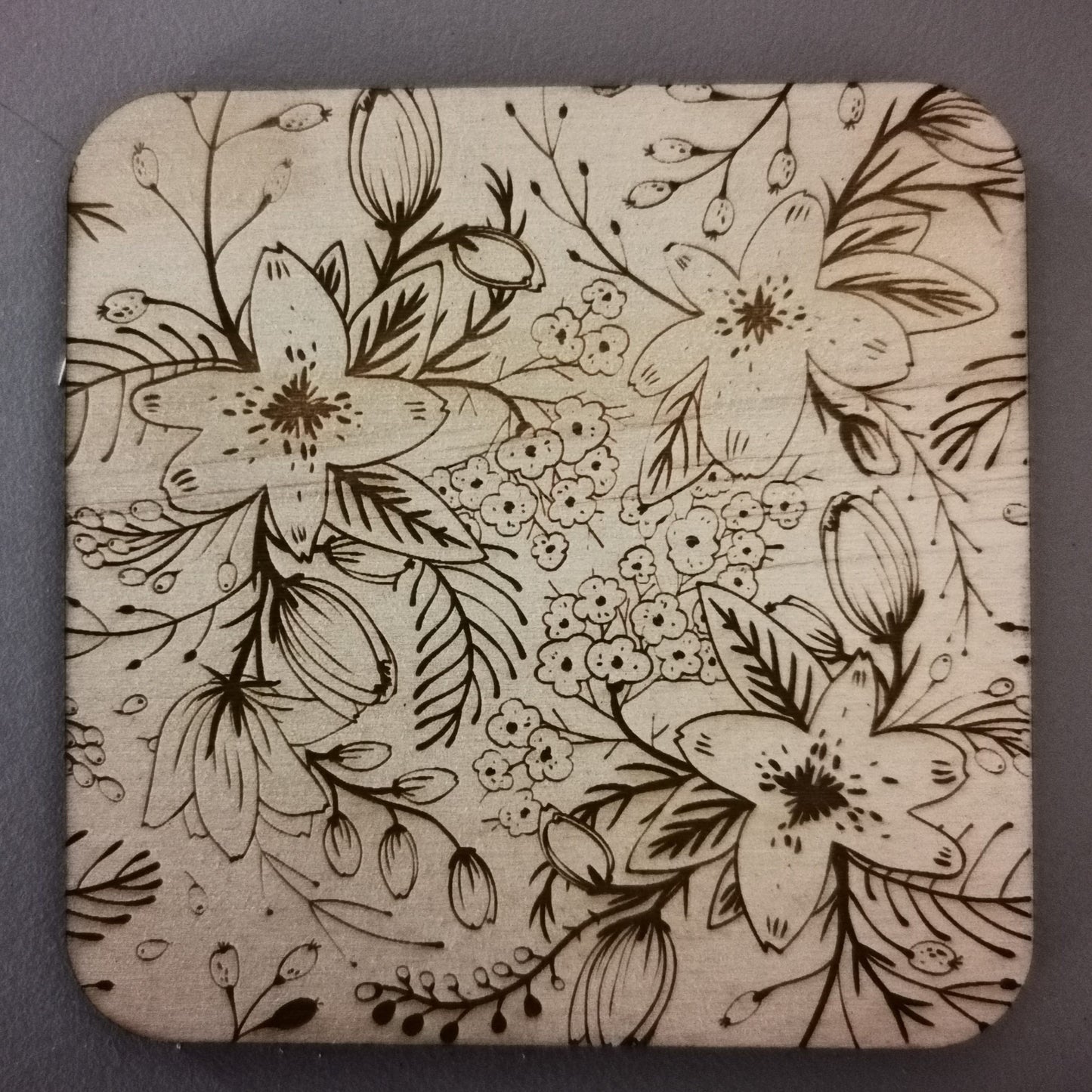 Floral Square Coasters