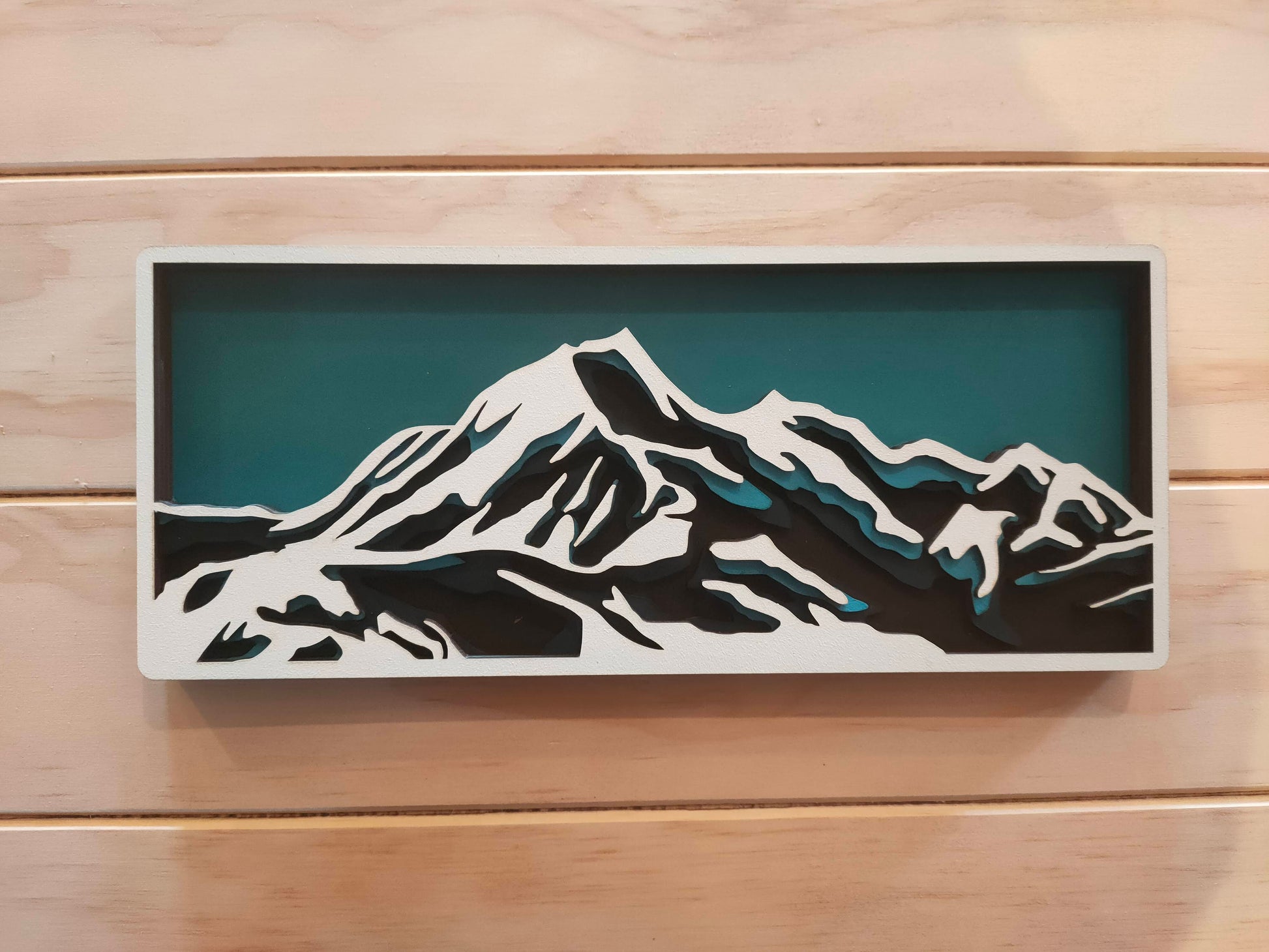 Aoraki Mount Cook Laser cut art