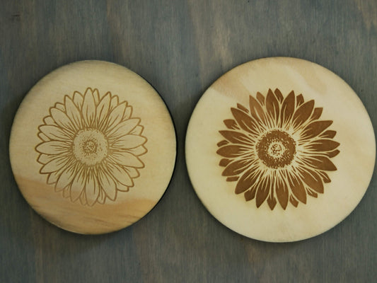 Flower Circle Coasters