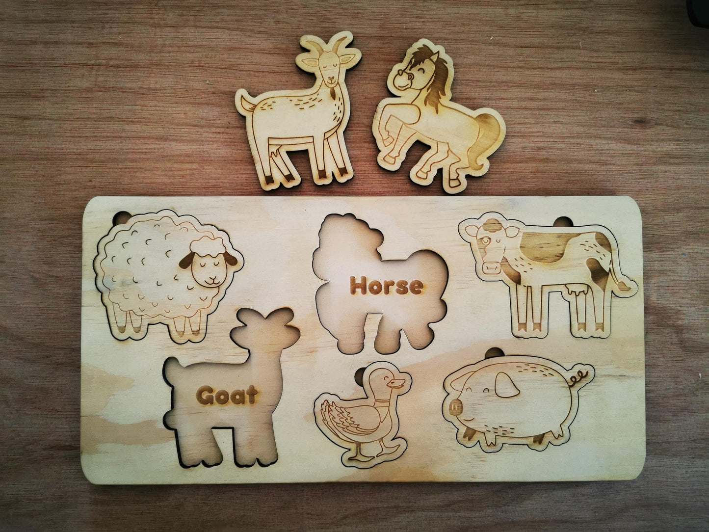 'On the Farm' Wooden Kids Puzzle