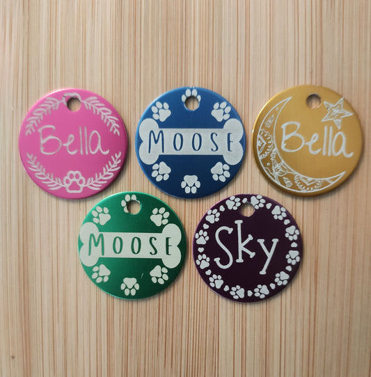 Circle Pet Tag